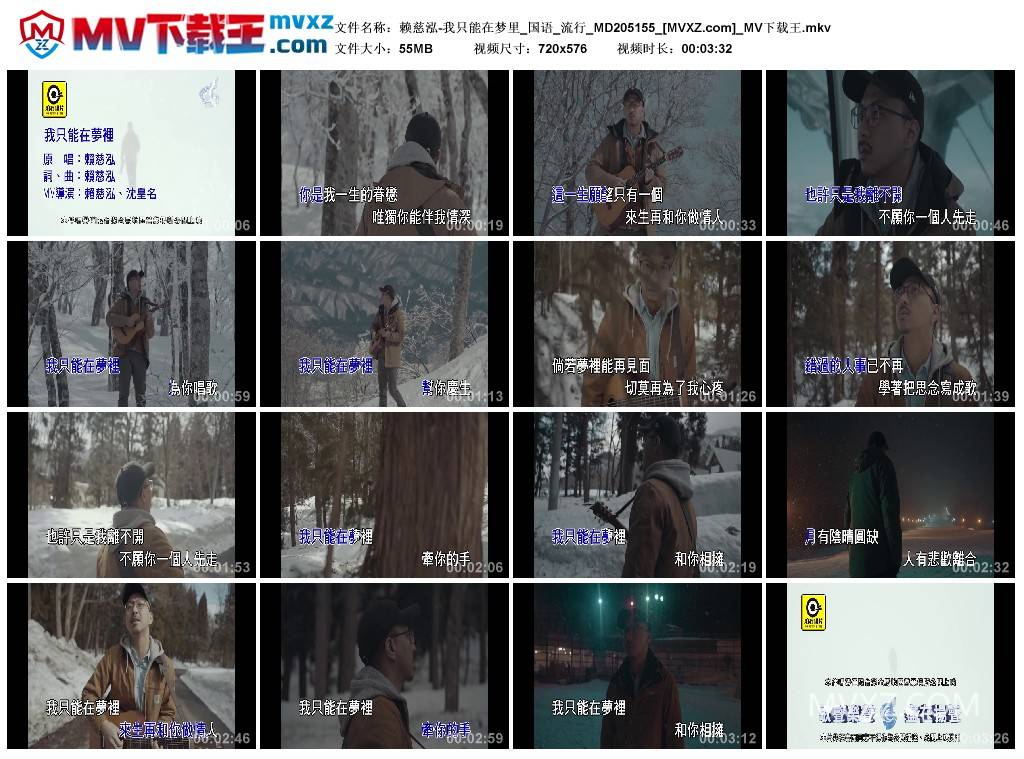 赖慈泓-我只能在梦里_国语_流行_MD205155
